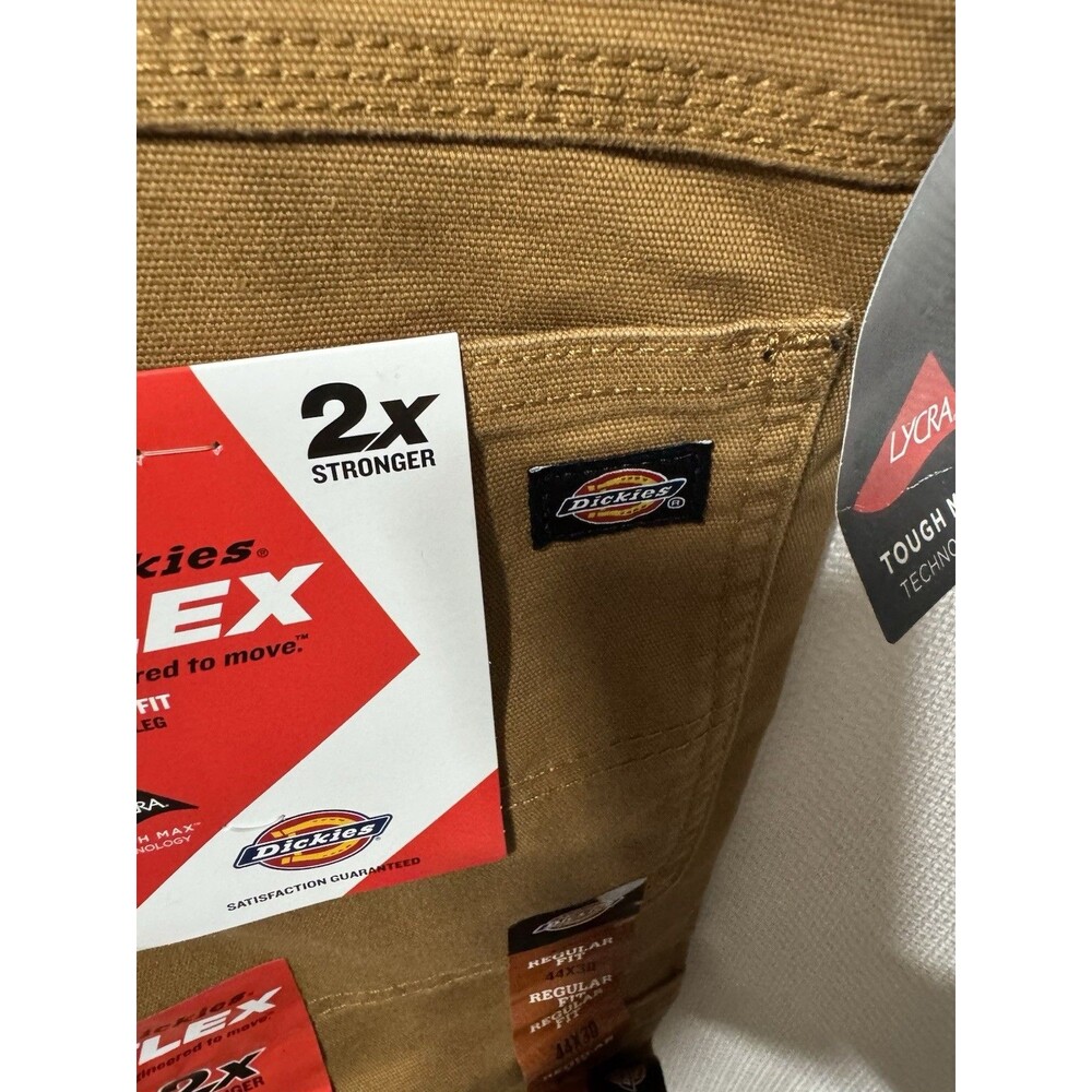 DICKIES Flex Regular Fit Cargo Pants Mens 44x30 Brown Duck DP902SBD NWT - Picture 9 of 15